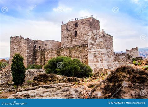 Byblos Castle, in Lebanon stock image. Image of castle - 137932233