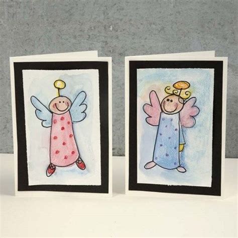 A Christmas Card with an Angel in Watercolour | DIY guide