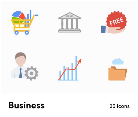 Business Flat Vector Icons S02142204 | Infografolio