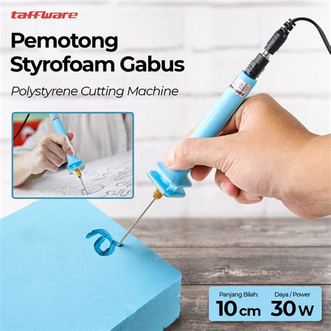 Taffware Pemotong Styrofoam Gabus Polystyrene Cutting Machine 10cm 30W - CT10 - Blue ...