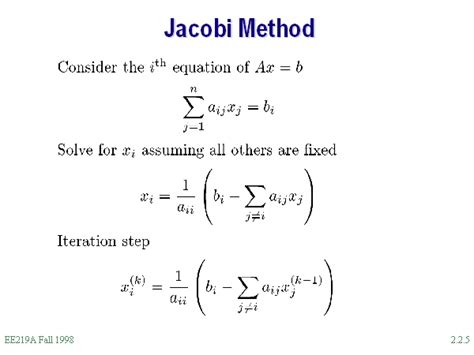 Jacobi Method