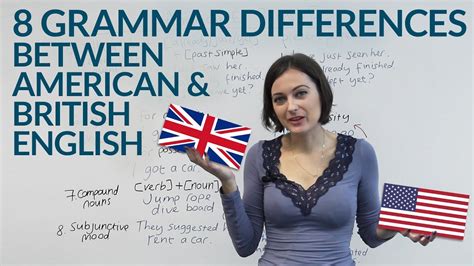 American English & British English - 8 Grammar Differences - YouTube