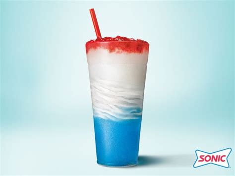 Sonic Debuts New Red, White & Blue Slush Float | Brand Eating