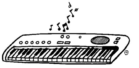 Piano Keyboard Clipart Black And White
