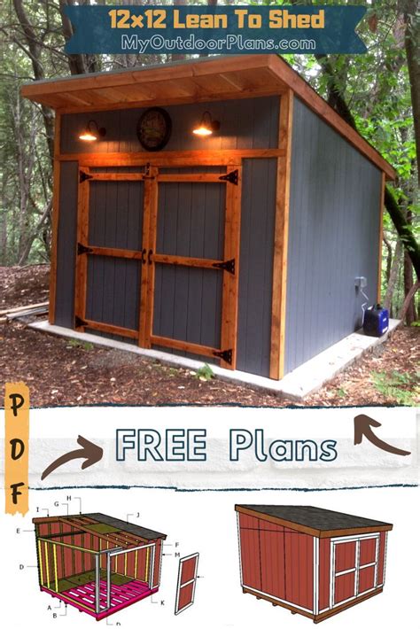 How to Build a 12x12 Lean to Shed | Backyard storage sheds, Diy shed plans, Shed