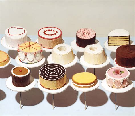 Wayne Thiebaud Cakes 1963 oil on canvas