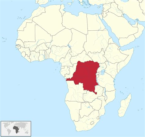 Map Of Belgian Congo - Cities And Towns Map