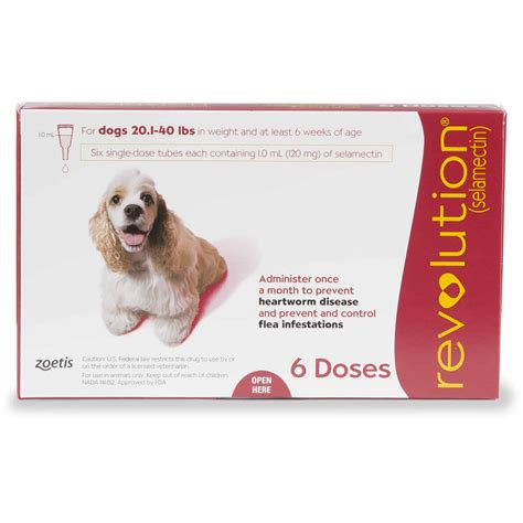 Revolution For Dogs 21 to 40 lbs (6 pack) | UPCO Pet Supplies