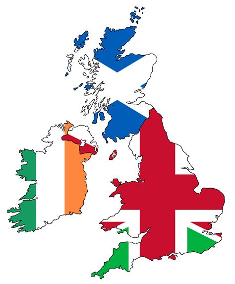 Great Britain and Ireland Flag Map by DK-18 on DeviantArt