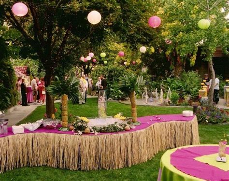 The Best Backyard Hawaiian Luau Party Ideas in 2020 | Hawaiian party theme, Luau wedding ...