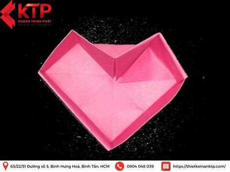 Cách gấp hộp giấy hình trái tim Origami đơn giản tại nhà - Cosy