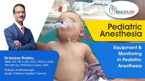 Equipment and Monitoring in Pediatric Anesthesia - YouTube