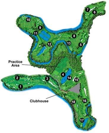 Blackwolf Run - River - Layout Map | Course Database