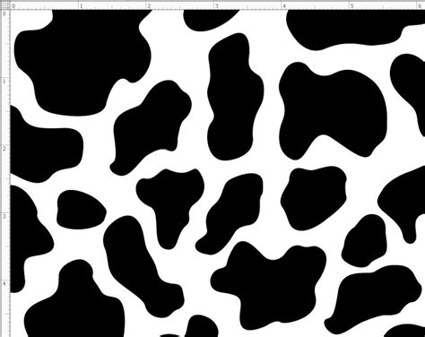 Cow Printed Fabric Black and White Cow Fabric Cattle Print | Etsy