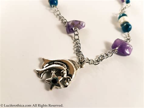 Pisces Gemstone Zodiac Necklace