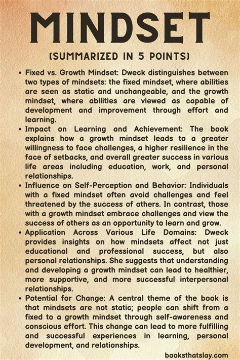 Mindset Summary and Key Lessons | by Carol Dweck