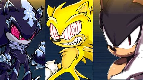 Sonic Battle Rematch 0.2: Mephiles the Dark vs Fleetway Sonic vs Dark Sonic Gameplay - YouTube