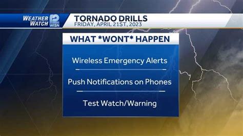 2023 Wisconsin tornado drill: What to know