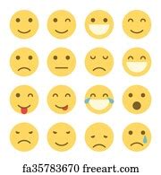 Free art print of Set of Emoticons. Set of Emoji. Smile icons. Set of Emoticons. Set of Emoji ...