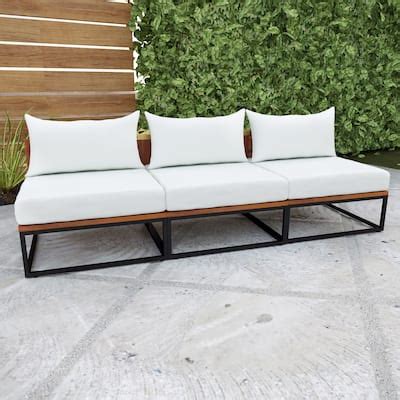 SEI Furniture Taradale Outdoor Modular Patio Sofa with Cushions and Deep Seating - Bed Bath ...