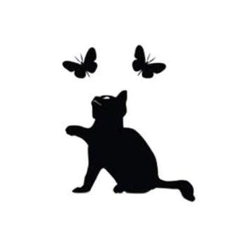 2x Creative Wall Sticker Butterfly Cat Removable PVC Wall Stickers Home Decoration for Living ...