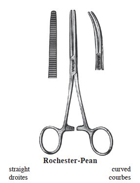 Rochester-Pean Forceps, Curved, 6.25" – Consumer's Choice Medical