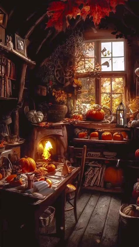 Cozy Autumn Cottage with Witchy Vibes