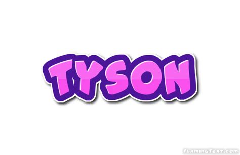 Tyson Logo | Free Name Design Tool from Flaming Text