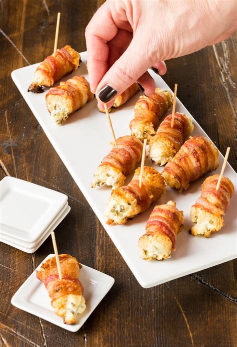 Bacon Cream Cheese Bites - Garnish with Lemon | Bacon wrapped ...