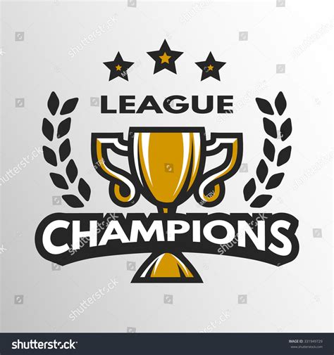 Champion Sports League Logo, Emblem, Badge. Stock Vector Illustration ...