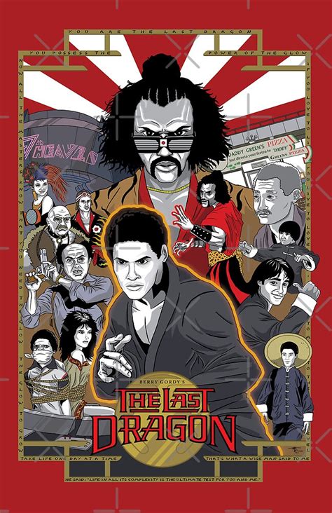 "The Last Dragon Glow Movie Poster" by agliarept | Redbubble