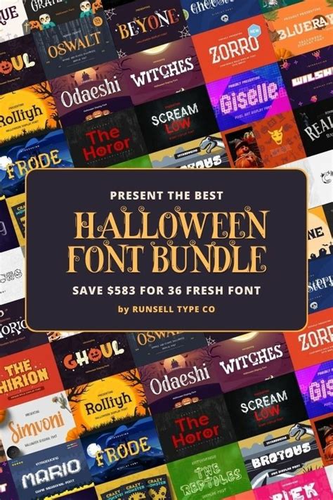 The Best Halloween Font Bundle 2021