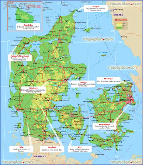 Denmark Map Tourist Attractions - ToursMaps.com