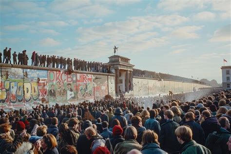 Premium Photo | The fall of the Berlin Wall in symbolizing th