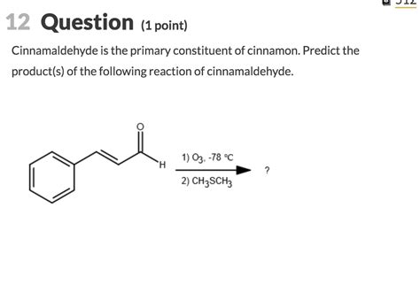 Solved Cinnamaldehyde is the primary constituent of | Chegg.com