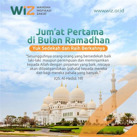 Jum'at Pertama di Bulan Ramadhan, Yuka Tunaikan Sedekah Dan Raih Keberkahannya - WAHDAH ...