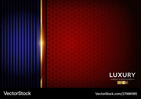 Luxurious navy blue with red background combine Vector Image