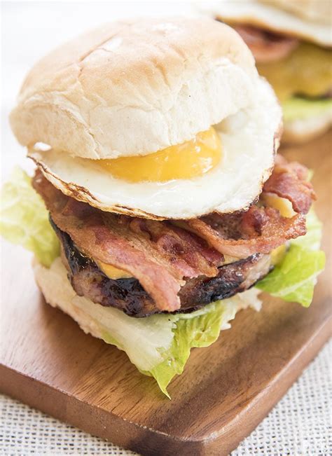 Bacon and Egg Cheese Burger - Like Mother Like Daughter