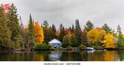 Fall Colors Cottage Country Laurentians Quebec Stock Photo 1207255588 | Shutterstock