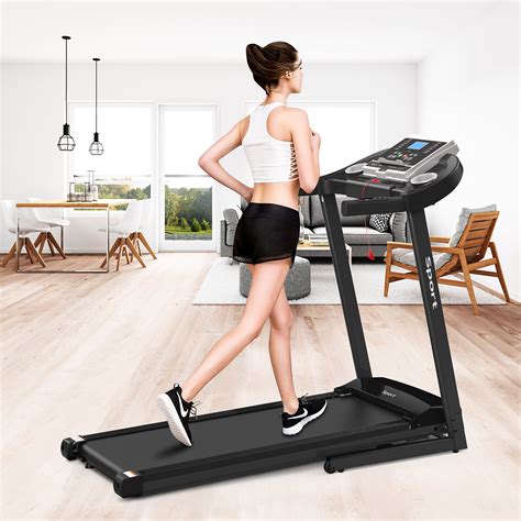 Folding Exercise Treadmills for Home, 55" x 26" x 48" Digital Foldable Exercise Machine ...