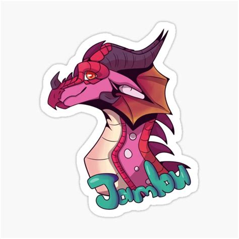 "Jambu (Wings of Fire)" Sticker for Sale by Lovable-Peril | Redbubble