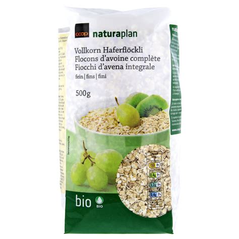 Buy Naturaplan Organic Whole Grain Rolled Oats (500g) cheaply | coop.ch