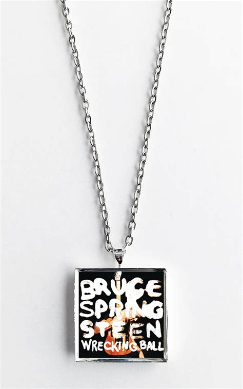 Bruce Springsteen - Wrecking Ball - Album Cover Art Pendant Necklace ...