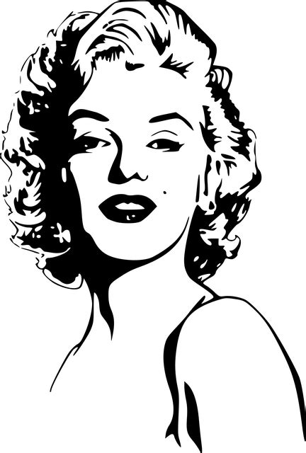 Marilyn Monroe Woman Portrait · Free vector graphic on Pixabay