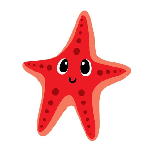 Cute Starfish Drawing