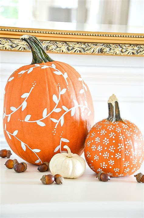 Patterns Painted On A Pumpkin DIY | Hand painted pumpkin, Painted pumpkins, Halloween pumpkins ...