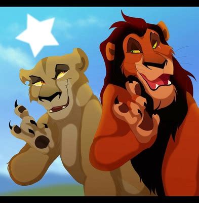 lion king Zira and Scar Photo frame effect | Pixiz