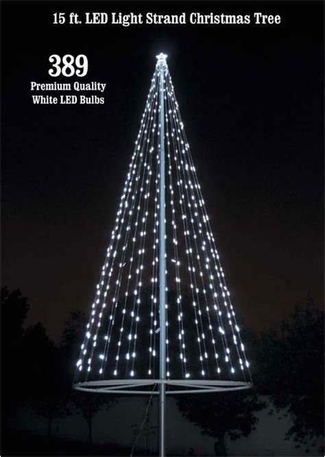 Flagpole Christmas Tree Light Kit for Telescopic Flagpoles | AdinaPorter