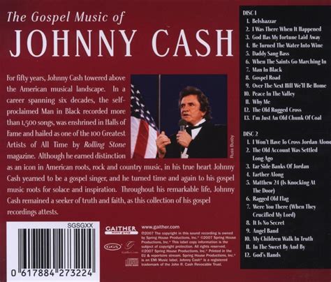 Gospel Music Of (2 CDs) von Johnny Cash - CeDe.ch