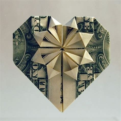 Corazón con billete ¡Descubre cómo se hace! - ComoHacerOrigami.net